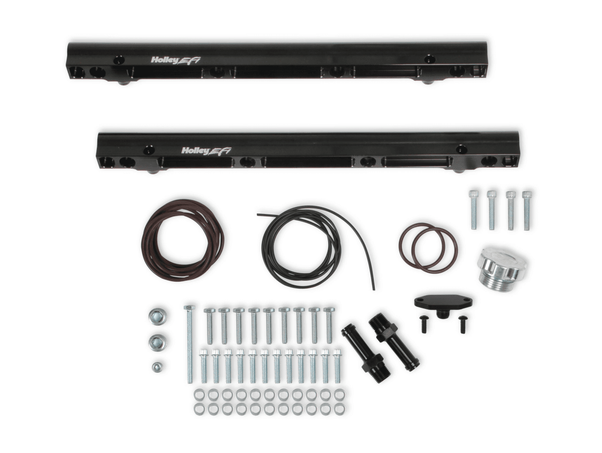 Holley Hi-Ram Gen III Hemi 105mm Intake Manifold w/ High Flow Fuel Rails - Black thumbnail 9