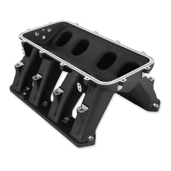 Holley Hi-Ram Gen III Hemi 80/92mm Intake Manifold w/ High Flow Fuel Rails - Black thumbnail 4