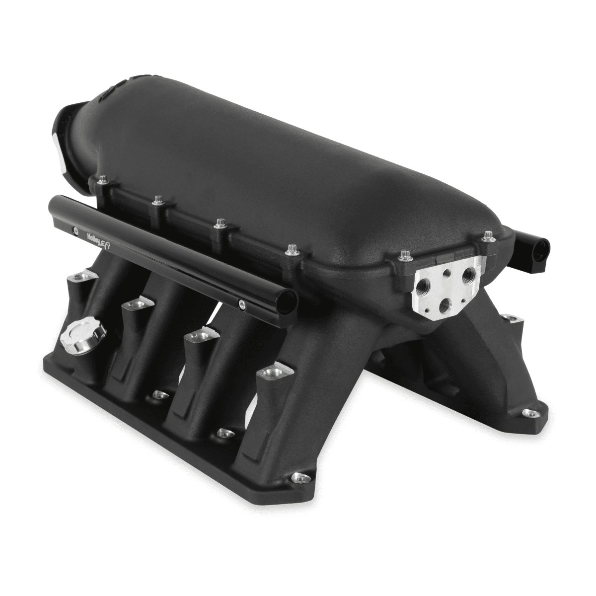 Holley Hi-Ram Gen III Hemi 80/92mm Intake Manifold w/ High Flow Fuel Rails - Black thumbnail 2