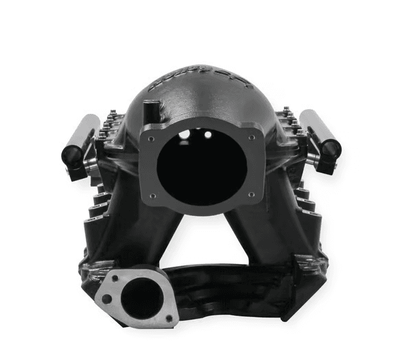 Holley Hi-Ram 351W SBF 105MM Intake Manifold w/ High Flow Fuel Rails - Black (9.5 Deck) thumbnail 3