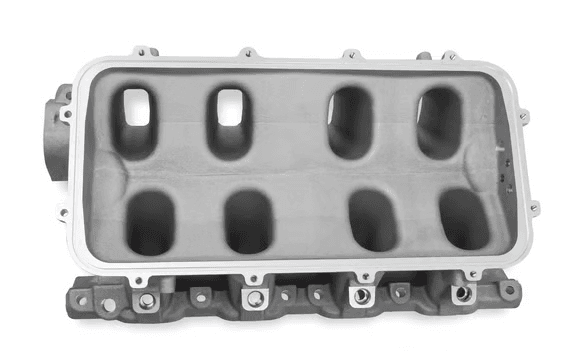 Holley Hi-Ram 351W SBF 95MM Intake Manifold w/ High Flow Fuel Rails - Black (9.5 Deck) thumbnail 4