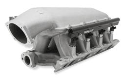 Holley Hi-Ram 351W SBF 95MM Intake Manifold w/ High Flow Fuel Rails - Black (9.5 Deck)