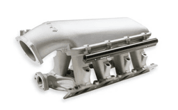 Holley Hi-Ram SBF 95MM Intake Manifold w/ High Flow Fuel Rails - Satin (8.2 Deck)