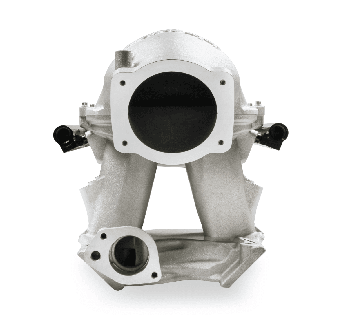 Holley Hi-Ram SBF 95MM Intake Manifold w/ High Flow Fuel Rails - Satin (8.2 Deck) thumbnail 3