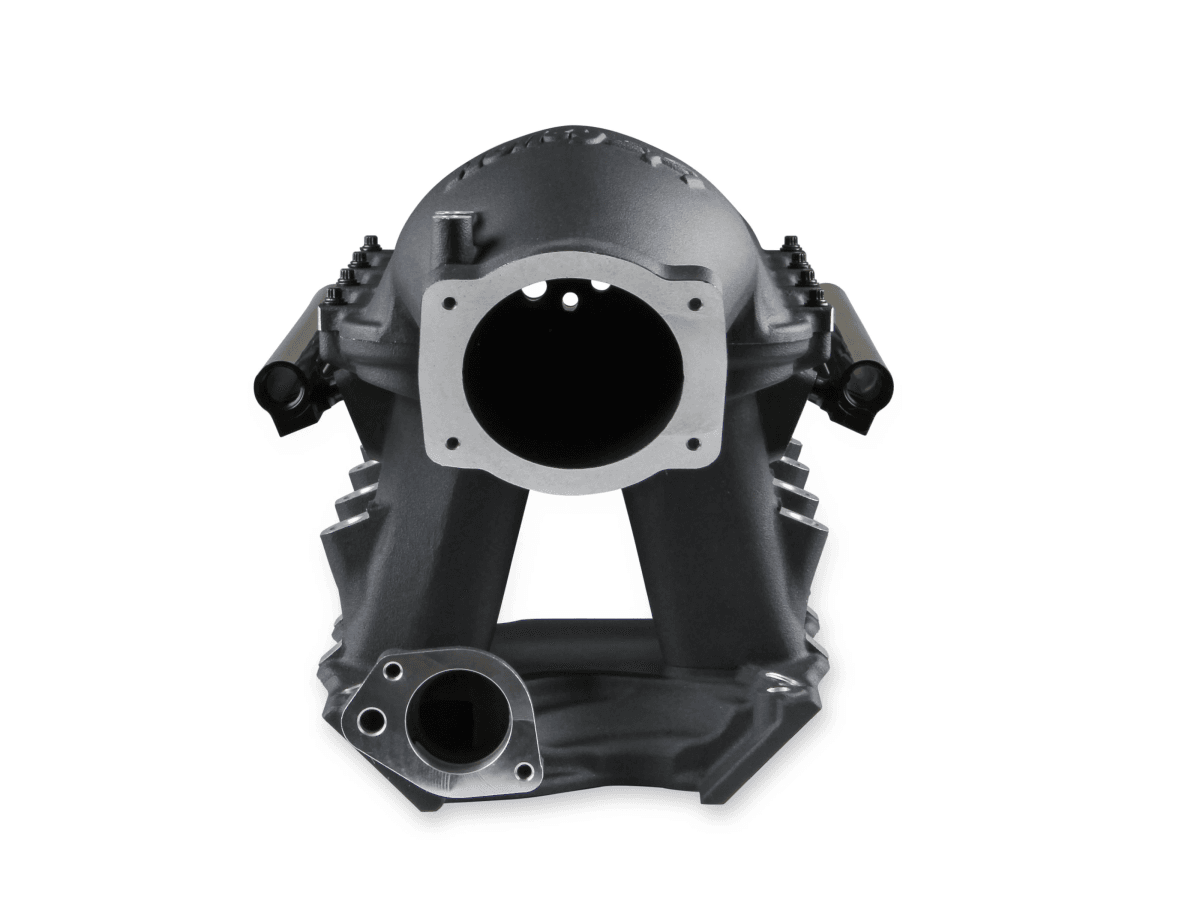 Holley Hi-Ram SBF 95MM Intake Manifold w/ High Flow Fuel Rails - Black (8.2 Deck)