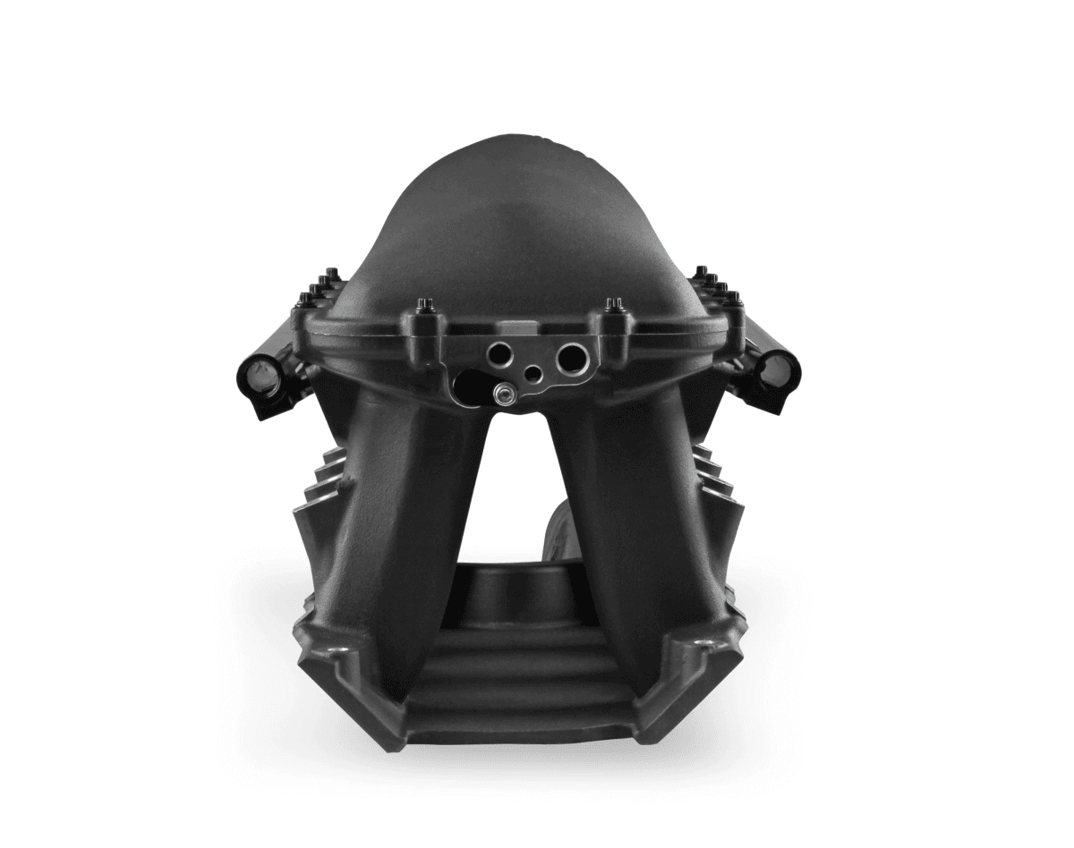 Holley Hi-Ram SBF 95MM Intake Manifold w/ High Flow Fuel Rails - Black (8.2 Deck) thumbnail 2