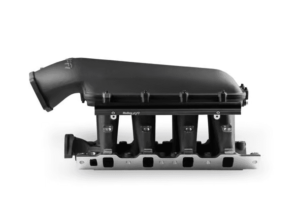 Holley Hi-Ram SBF 95MM Intake Manifold w/ High Flow Fuel Rails - Black (8.2 Deck) thumbnail 3