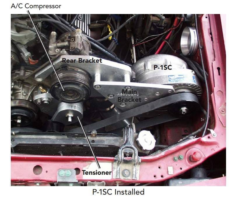 ProCharger 1986-93 Mustang A/C Supercharger Mounting Bracket thumbnail 3