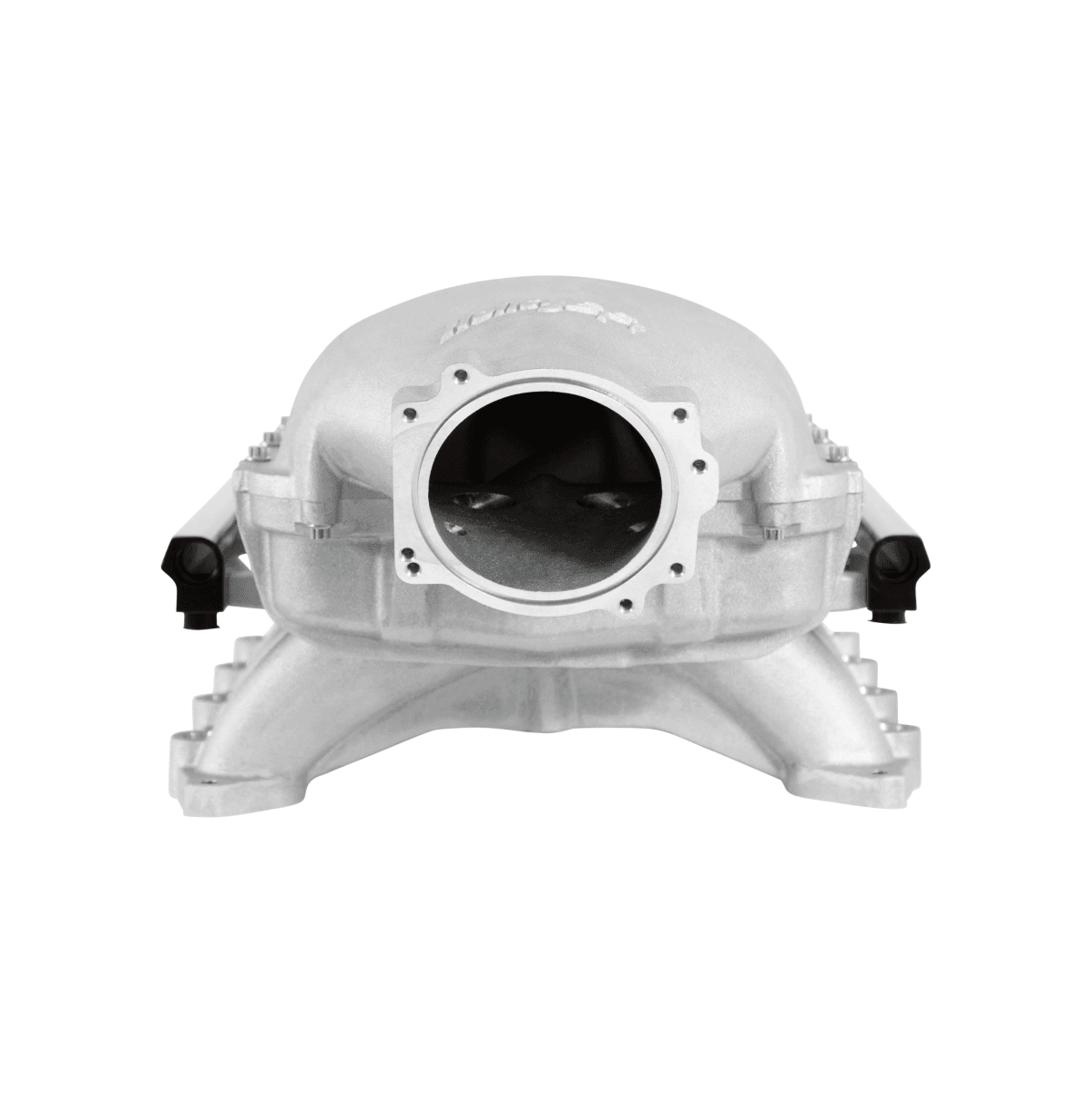 Holley Hi-Ram Coyote/Voodoo/Predator Intake Manifold w/ High Flow Fuel Rails - Satin (For 93MM GT500/GT350 Style Throttle Body & LS 4-Bolt Throttle Bodies) thumbnail 4