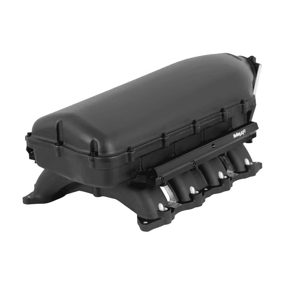 Holley Hi-Ram Coyote/Voodoo/Predator Intake Manifold w/ High Flow Fuel Rails - Black (For 93MM GT500/GT350 Style Throttle Body & LS 4-Bolt Throttle Bodies) thumbnail 2