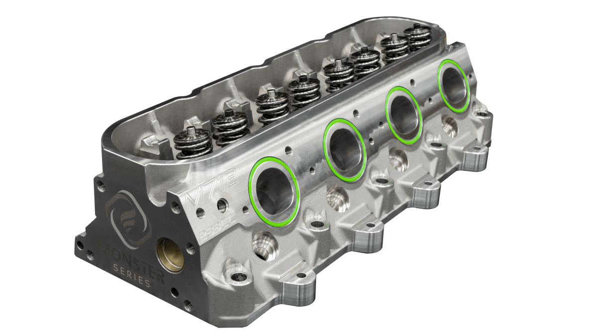 Frankenstein M712BM Boost-Monster 283cc LS7 CNC Ported 12 Degree Cylinder Head, 68cc Chambers, Assembled