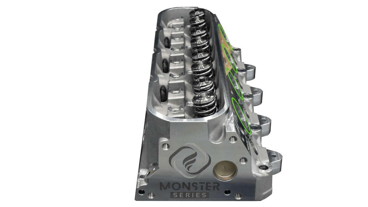 Frankenstein M712BM Boost-Monster 283cc LS7 CNC Ported 12 Degree Cylinder Head, 68cc Chambers, Bare thumbnail 3
