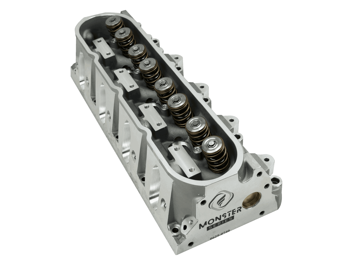 Frankenstein M115 Monster 240cc LS1/LS2/LS6 CNC Ported 15 Degree Cathedral Port Cylinder Head, 64cc Chambers, Bare thumbnail 2