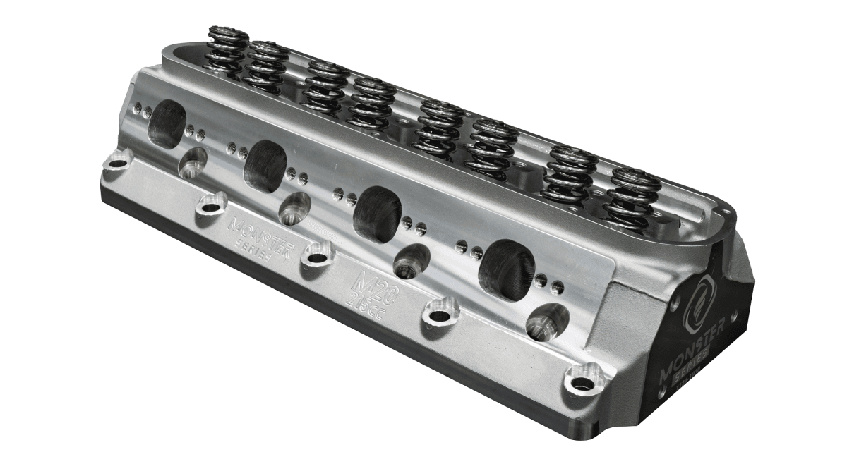 Frankenstein M20 Monster 215cc SBF CNC Ported Cylinder Head, 67cc Chambers, Bare thumbnail 2