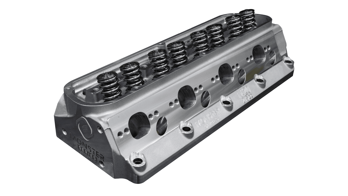 Frankenstein M20 Monster 215cc SBF CNC Ported Cylinder Head, 67cc Chambers, Bare