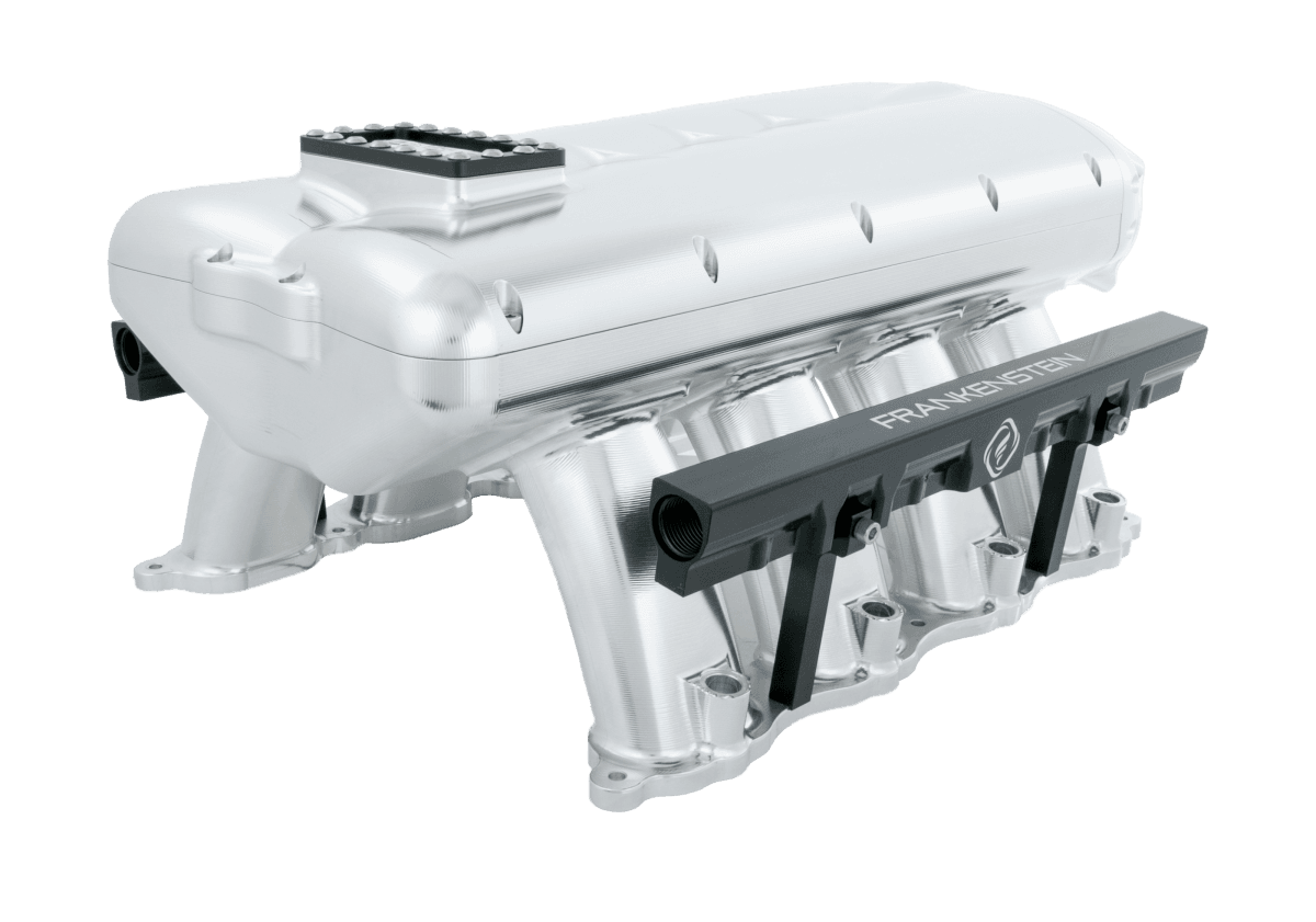 Frankenstein Coyote 5.0L/GT350 Billet Intake Manifold - Raw Finish  (2000HP Rated) thumbnail 2