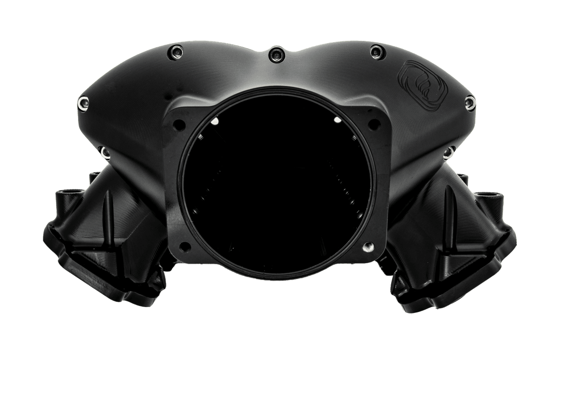 Frankenstein LS7 Billet LowPro Intake Manifold - Anodized Black Finish  (2000HP Rated) thumbnail 2