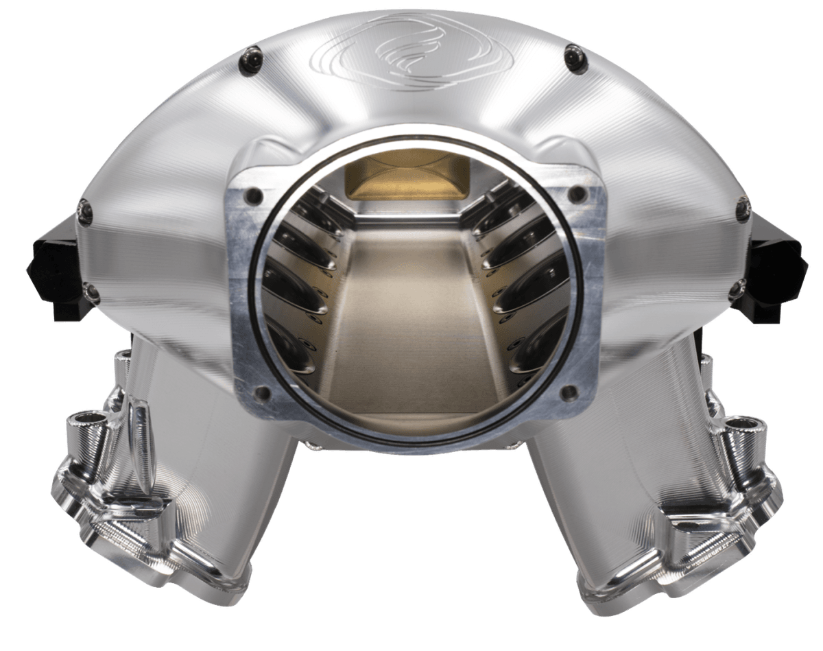 Frankenstein LS1/LS2/LS6 Cathedral Port Billet Freakshow Intake Manifold - Black Finish (2000HP Rated) thumbnail 2