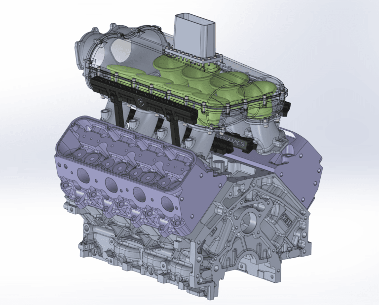 Frankenstein LS3 Billet F-Zero Intake Manifold - Anodized Black Finish (3000HP Rated) thumbnail 5