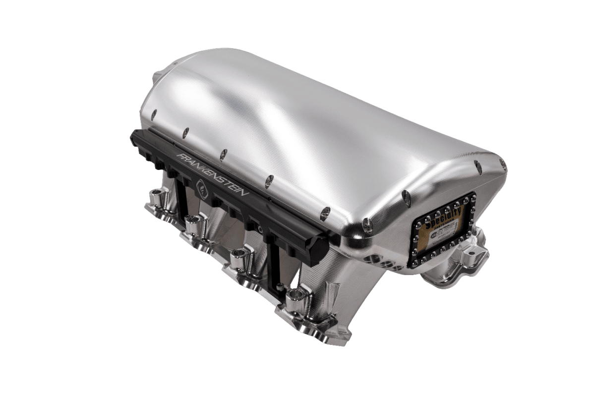 Frankenstein L83/L84 5.3L Truck/SUV Billet Freakshow Port Injection Intake Manifold - Anodized Black Finish (2000HP Rated) thumbnail 3