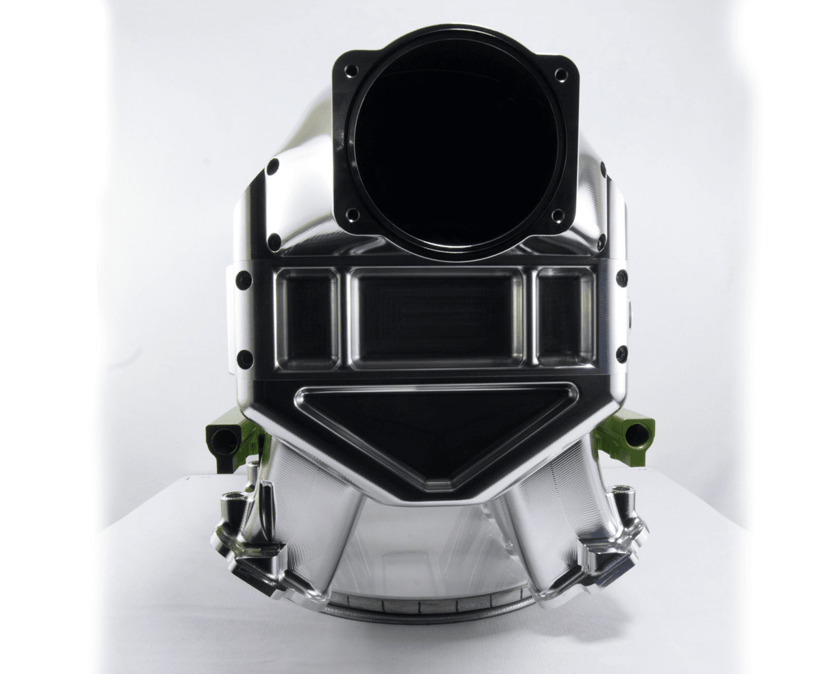 Frankenstein LT Billet Iceman Intercooled Port Injected Intake Manifold - Anodized Black Finish (2000HP Rated) thumbnail 4