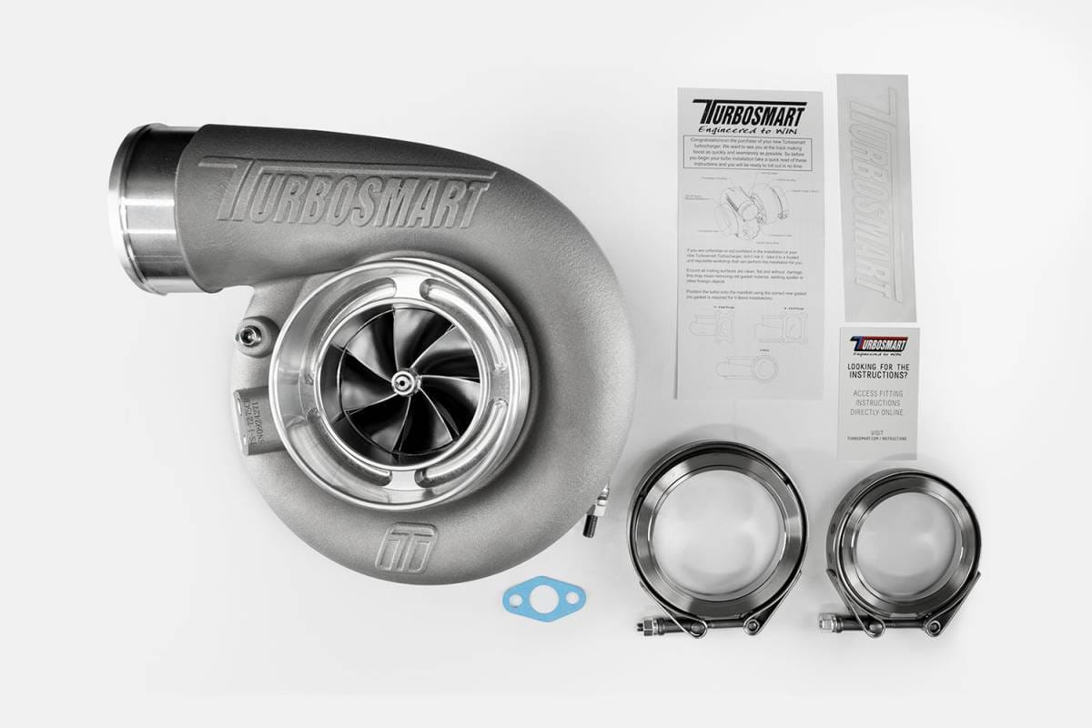 Turbosmart TS-1 Performance Turbocharger 7275 V-Band Reverse Rotation 72mm (0.96 AR) Externally Wastegated thumbnail 2