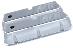 AFR SBF Polished Aluminum Tall Valve Covers CNC Engraved