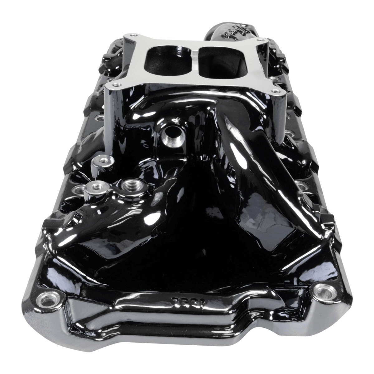 Edelbrock Performer RPM Air-Gap Dual Plane Intake Manifold for SBF 302/331/347 w/ Holley 4150 Pattern - Black Plasma thumbnail 3