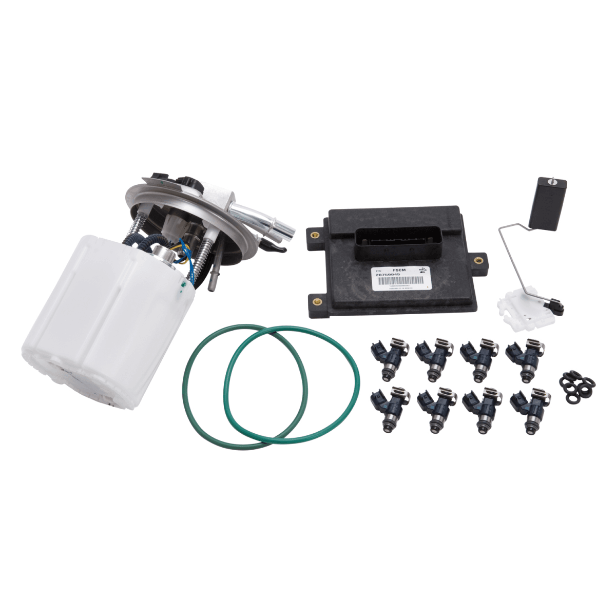 Edelbrock Fuel Pump Sending Unit w/ Fuel Pump, Injectors & FSCM Module for 07-09 GM SUV/Truck 6.2L - Long Wheel Base