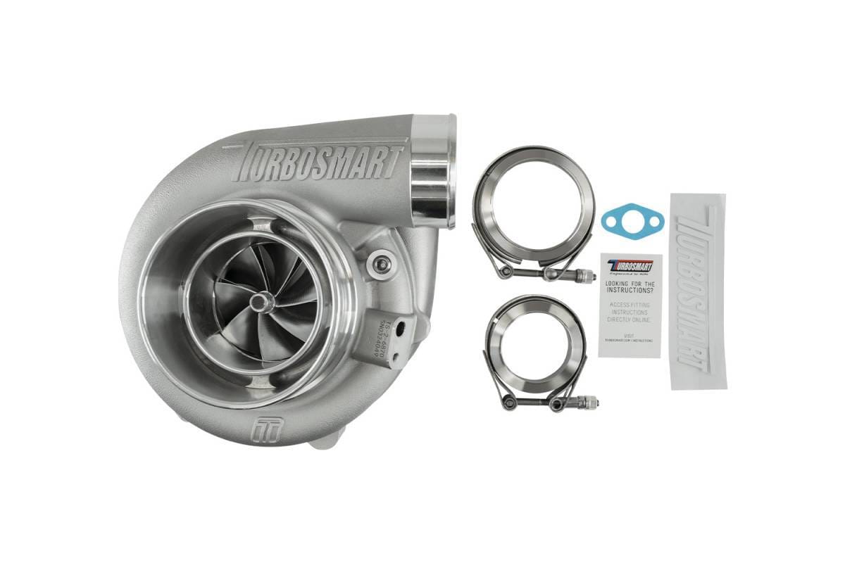 Turbosmart TS-2 Turbocharger (Water Cooled) 6870 68mm (Kompact) V-Band (0.96 AR) Externally Wastegated thumbnail 6
