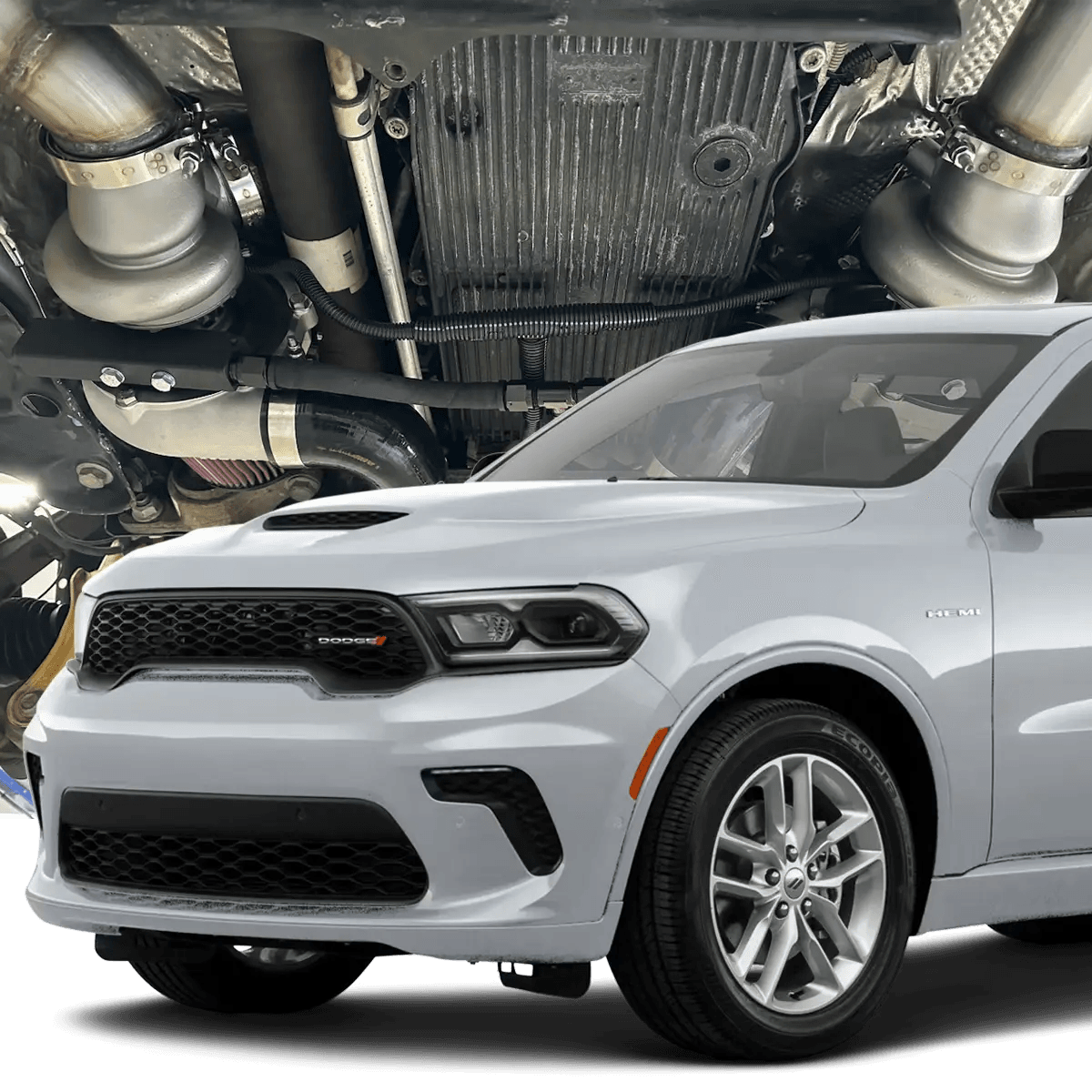 Dodge Durango 6.4L 2018+ Twin Hellion 62mm Turbos Intercooled Sleeper Kit thumbnail 4
