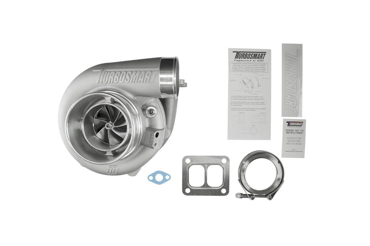 Turbosmart TS-2 Turbocharger (Water Cooled) 6870 (68mm) Kompact T4 Divided 0.84AR Externally Wastegated thumbnail 6