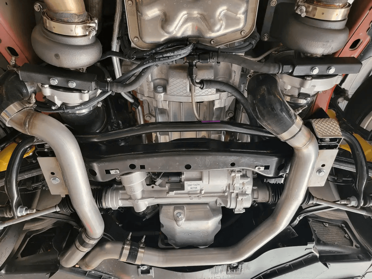 Dodge Demon 170 2023 Hellion Compound Boost Twin 64mm Turbo Kit With Optional Billet Intercooled Intake Manifold or Works with OE Blower thumbnail 5