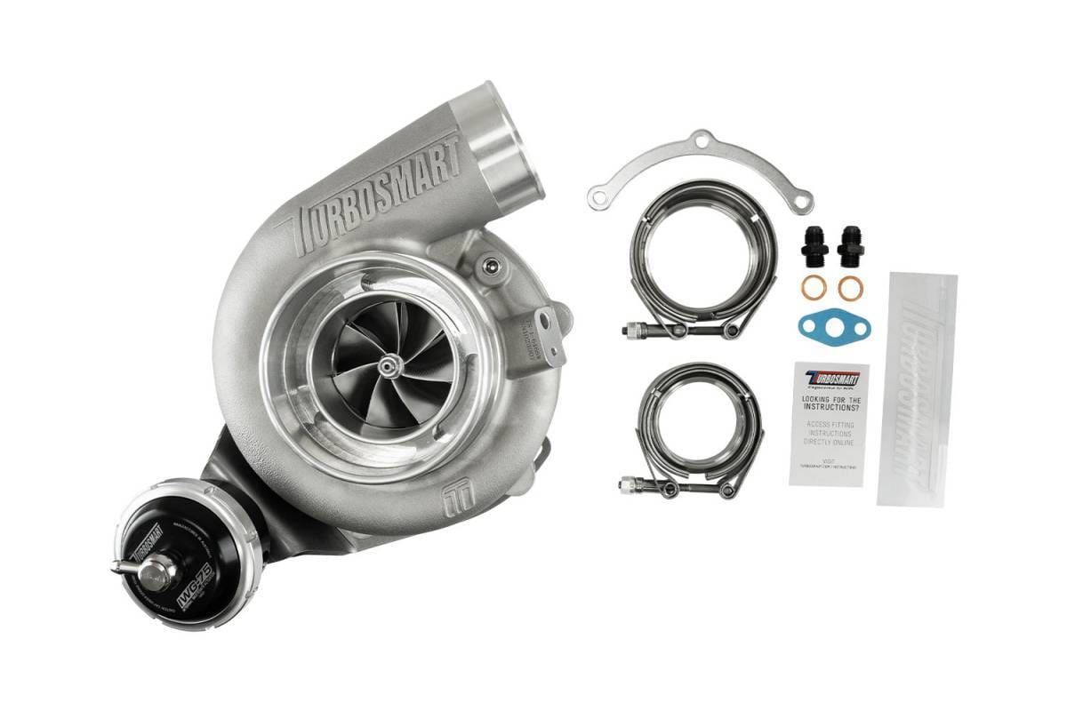 Turbosmart TS-2 Turbocharger (Water Cooled) 6466 V-Band 64mm (0.82AR) Internally Wastegated thumbnail 6