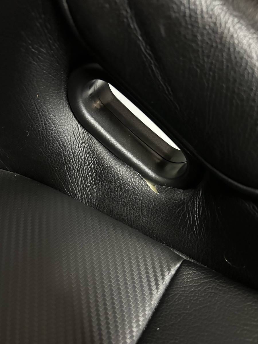 Blemished Corbeau DFX Black Vinyl Fixed Back Seats - Pair thumbnail 4