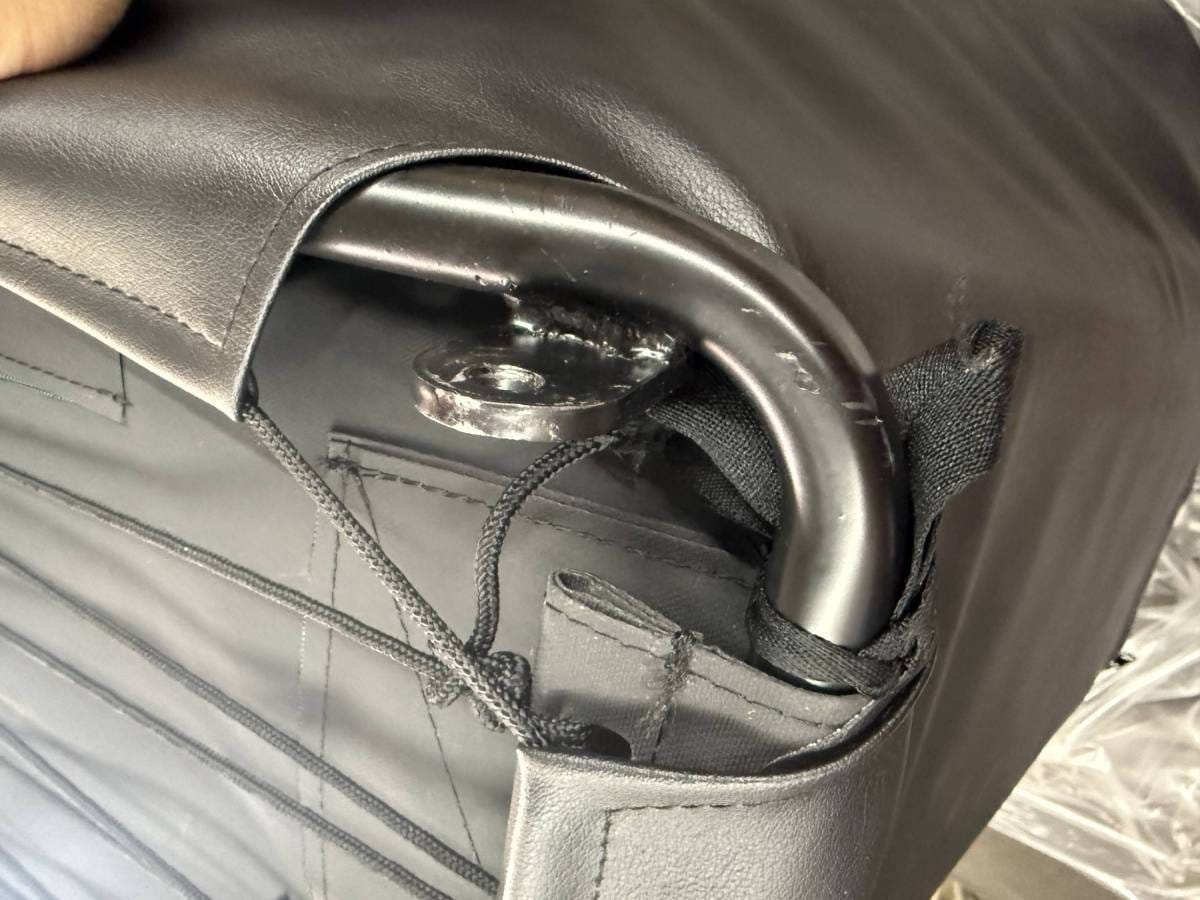 Blemished Corbeau Baja Ultra Black Vinyl / Cloth Fixed-Back Racing Seat - Single thumbnail 3