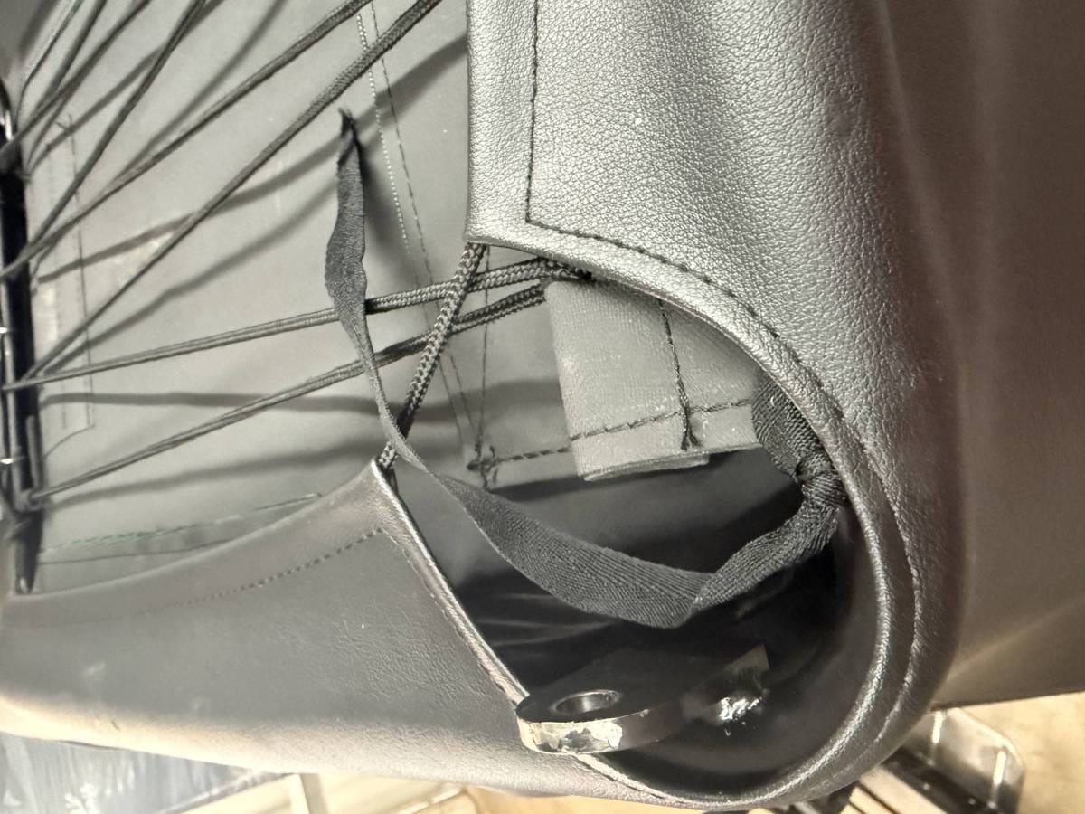 Blemished Corbeau Baja Ultra Black Vinyl / Cloth Fixed-Back Racing Seat - Single thumbnail 4