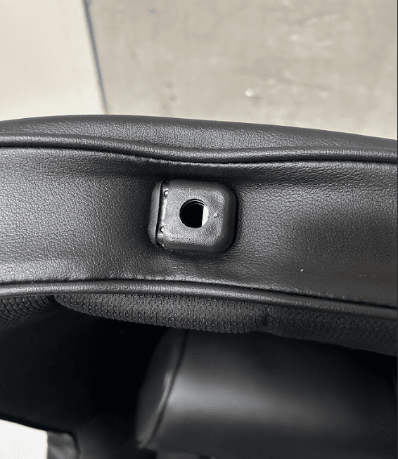 Blemished Corbeau Baja Low-Back Black Vinyl/Cloth Fixed Back Seats w/ Headrests - Pair thumbnail 3