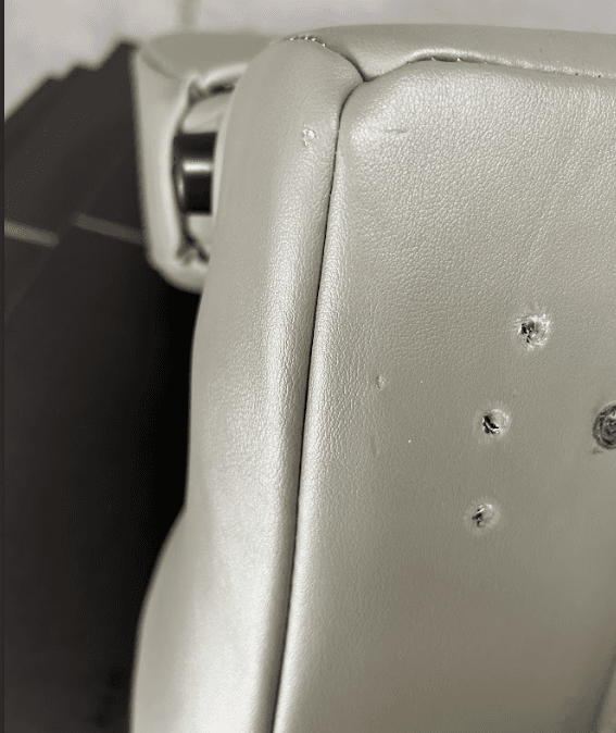 Blemished Corbeau Moab Grey Vinyl Reclining Back Racing Seats - Pair thumbnail 7