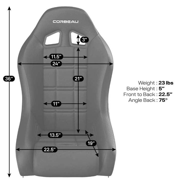 Corbeau Baja XP Racing Seat thumbnail 3