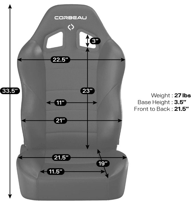 Corbeau Baja XRS Reclining Seat  (Pair) thumbnail 5