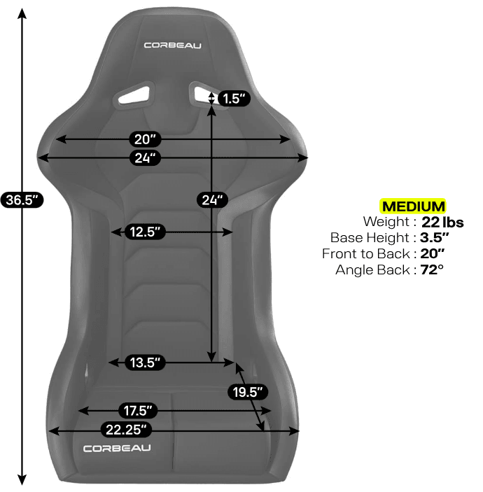 Corbeau FX1 Pro Racing Seat thumbnail 6
