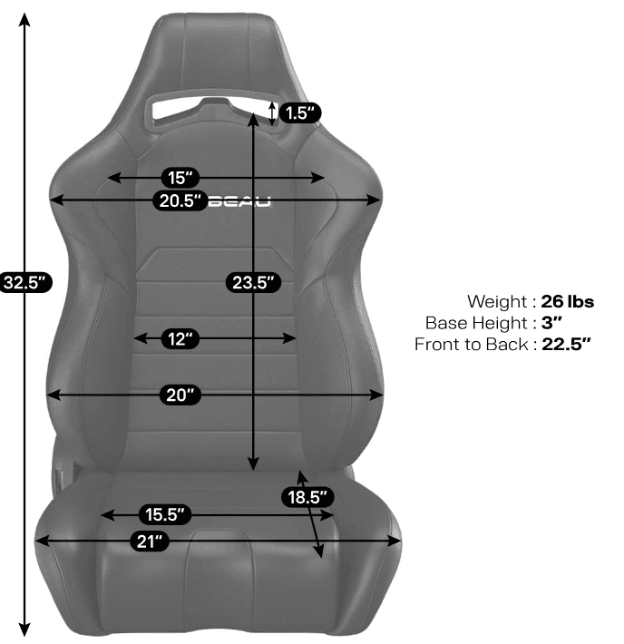 Corbeau LG1 Reclining Racing Seat (Pair) thumbnail 6
