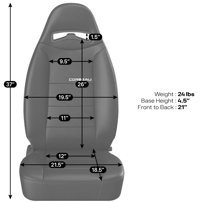 Corbeau Moab Reclining Seat (Pair) thumbnail 8