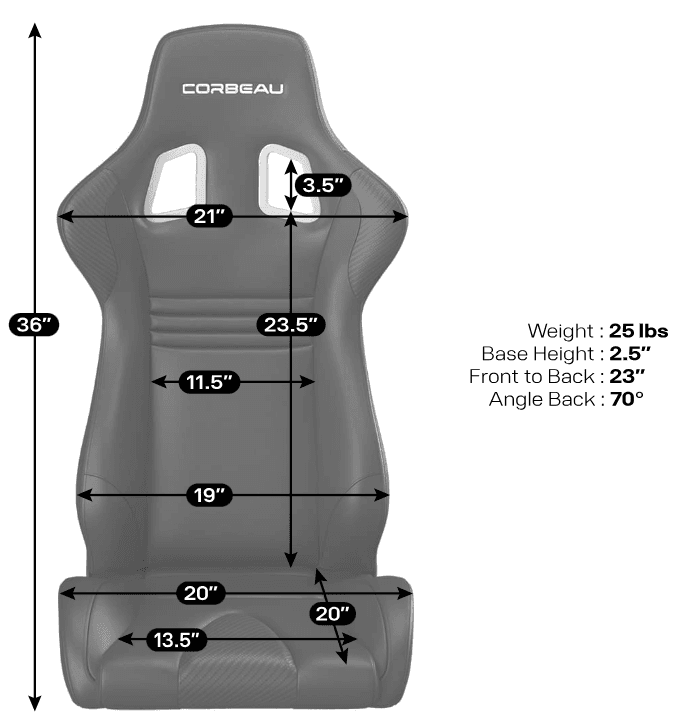 Corbeau Sportline Evolution X Racing Seat thumbnail 3