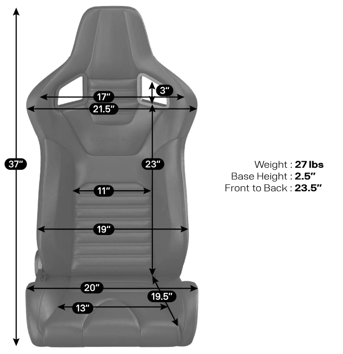 Corbeau Sportline RRS Reclining Seat  (Pair) thumbnail 5