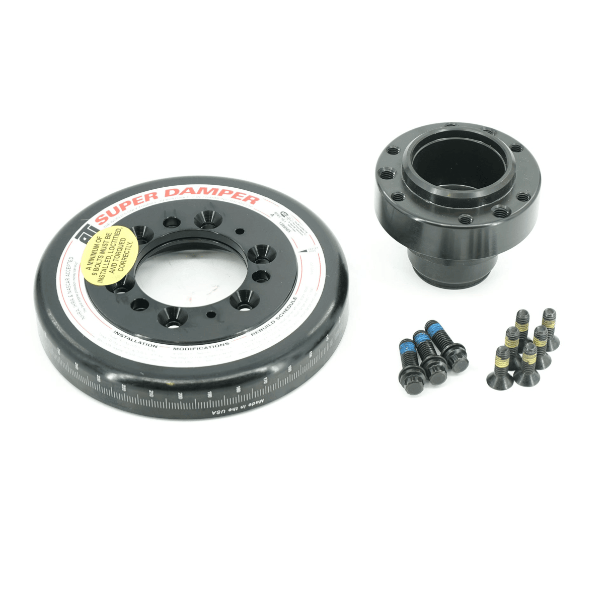 BTR LT 6-Rib Front Accessory Drive Bracketless System w/ PS, AC & Alternator and ATI Balancer - Black thumbnail 11