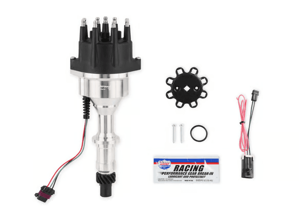 Holley Sniper EFI Hyperspark Distributor for 326-455 Pontiac Engines - Shiny Finish