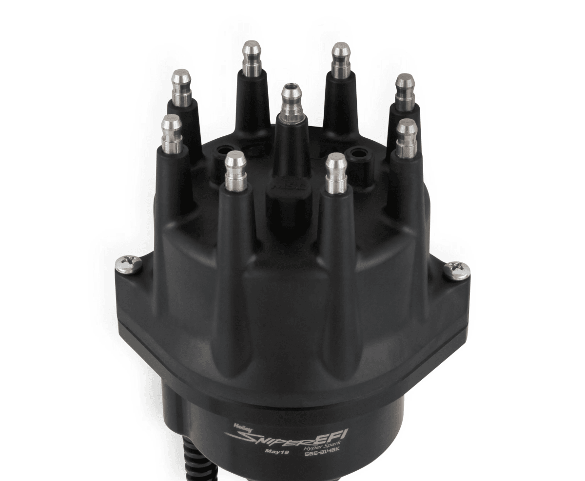 Holley Sniper EFI Hyperspark Distributor for 326-455 Pontiac Engines - Black Finish thumbnail 3