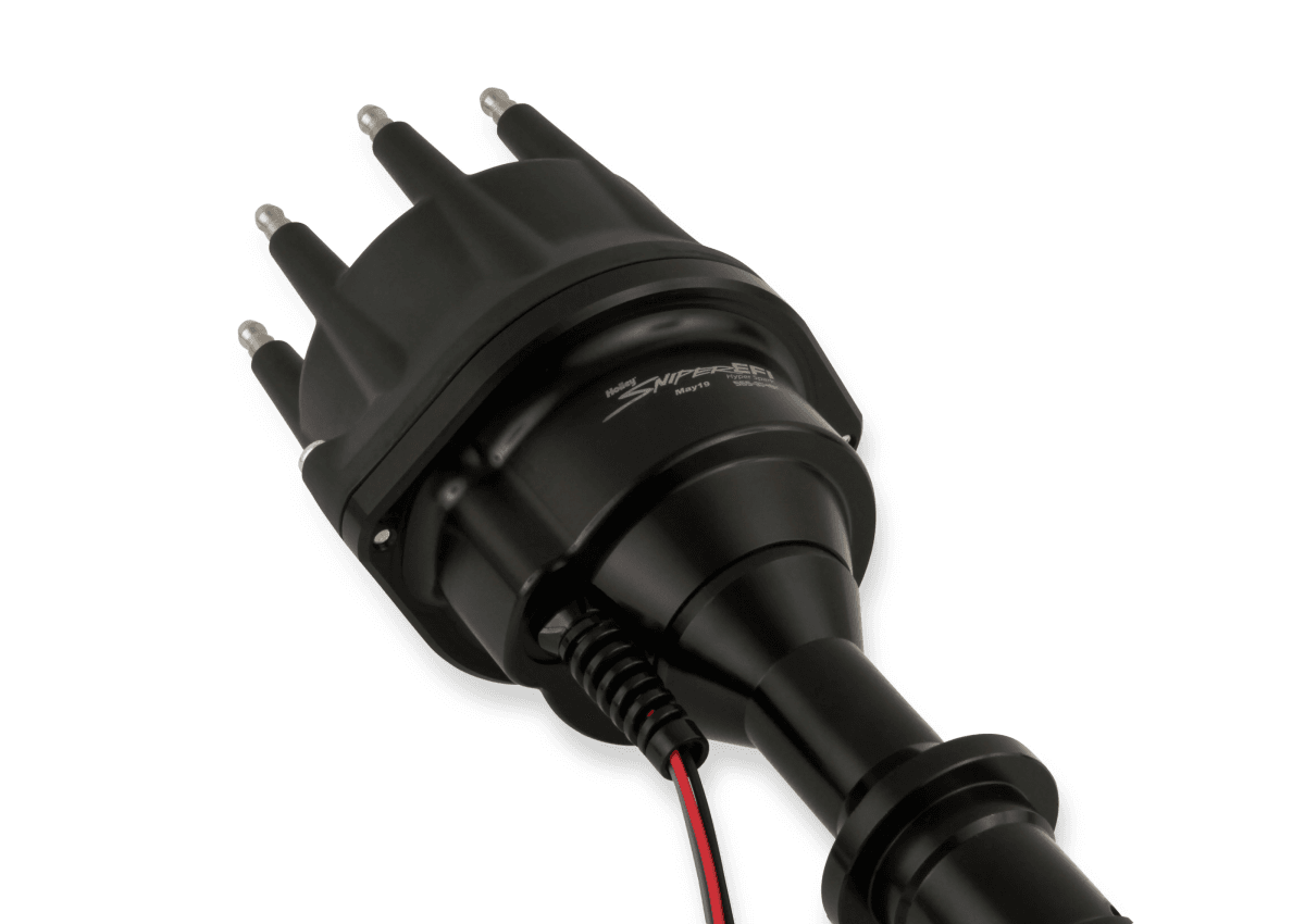 Holley Sniper EFI Hyperspark Distributor for 326-455 Pontiac Engines - Black Finish thumbnail 2